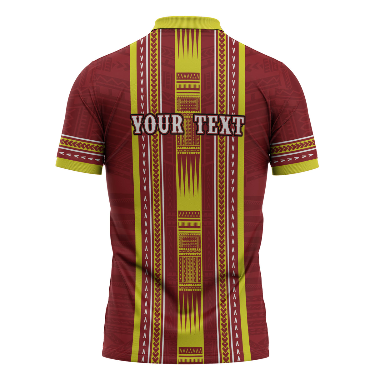 Personalised Apia Samoa Zipper Polo Shirt Samoan Tribal Pattern LT05 - Polynesian Pride