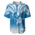 FSM Yap Constitution Day Baseball Jersey Polynesian Batoids LT05 Blue - Polynesian Pride