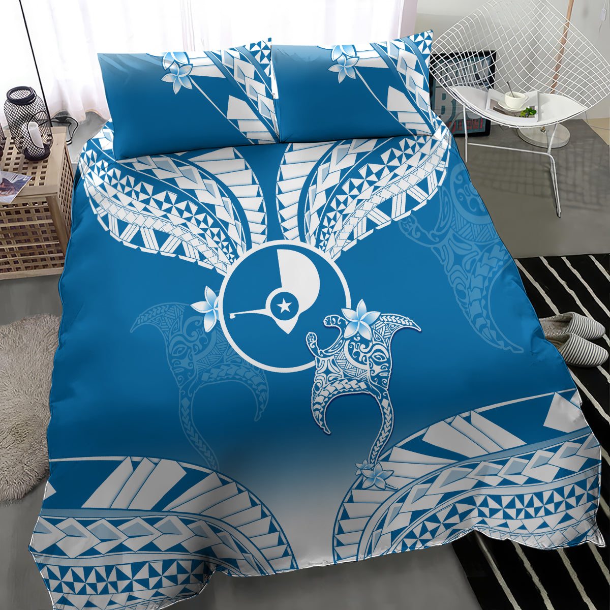 FSM Yap Constitution Day Bedding Set Polynesian Batoids LT05 - Polynesian Pride