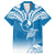 FSM Yap Constitution Day Family Matching Long Sleeve Bodycon Dress and Hawaiian Shirt Polynesian Batoids LT05 Dad's Shirt - Short Sleeve Blue - Polynesian Pride