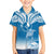 FSM Yap Constitution Day Family Matching Long Sleeve Bodycon Dress and Hawaiian Shirt Polynesian Batoids LT05 Son's Shirt Blue - Polynesian Pride