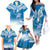 FSM Yap Constitution Day Family Matching Off Shoulder Long Sleeve Dress and Hawaiian Shirt Polynesian Batoids LT05 - Polynesian Pride