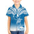 FSM Yap Constitution Day Family Matching Short Sleeve Bodycon Dress and Hawaiian Shirt Polynesian Batoids LT05 Son's Shirt Blue - Polynesian Pride