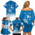 Personalised FSM Yap Constitution Day Family Matching Off Shoulder Short Dress and Hawaiian Shirt Polynesian Batoids LT05 - Polynesian Pride