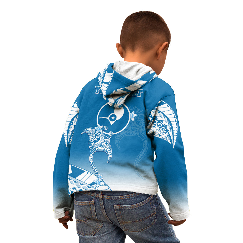 Personalised FSM Yap Constitution Day Kid Hoodie Polynesian Batoids LT05 - Polynesian Pride