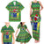 Personalised Cook Islands Christmas Family Matching Tank Maxi Dress and Hawaiian Shirt Santa Coat Of Arms Meri Kiritimiti LT05 - Polynesian Pride