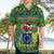 Personalised Cook Islands Christmas Hawaiian Shirt Santa Coat Of Arms Meri Kiritimiti LT05 - Polynesian Pride