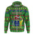 Personalised Cook Islands Christmas Hoodie Santa Coat Of Arms Meri Kiritimiti LT05 - Polynesian Pride