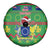 Cook Islands Christmas Spare Tire Cover Santa Coat Of Arms Meri Kiritimiti LT05 - Polynesian Pride