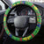 Cook Islands Christmas Steering Wheel Cover Santa Coat Of Arms Meri Kiritimiti