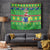 Cook Islands Christmas Tapestry Santa Coat Of Arms Meri Kiritimiti LT05 Green - Polynesian Pride