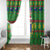 Cook Islands Christmas Window Curtain Santa Coat Of Arms Meri Kiritimiti LT05 - Polynesian Pride