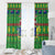 Cook Islands Christmas Window Curtain Santa Coat Of Arms Meri Kiritimiti LT05 - Polynesian Pride