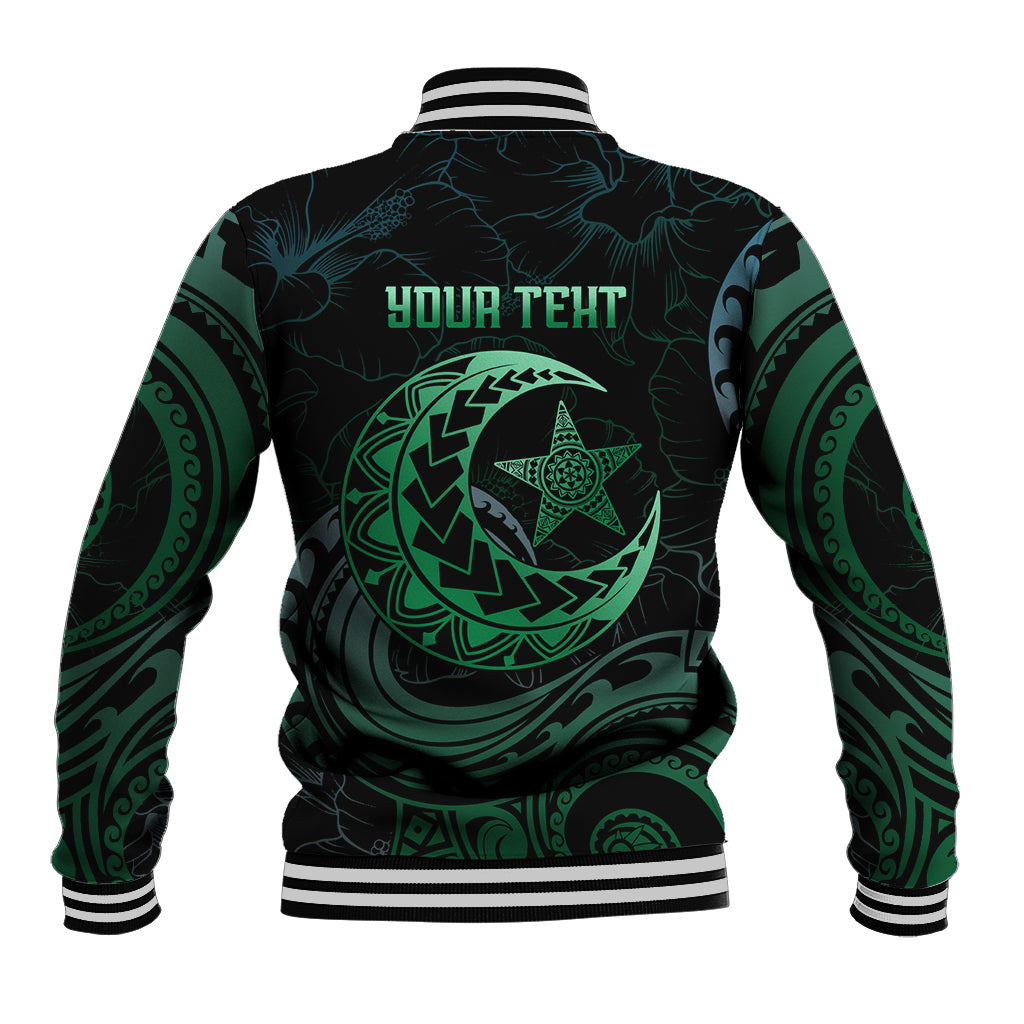 Personalised Polynesia Baseball Jacket With Islam Crescent And Star LT05 - Polynesian Pride