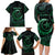 Personalised Polynesia Family Matching Long Sleeve Bodycon Dress and Hawaiian Shirt With Islam Crescent And Star LT05 - Polynesian Pride