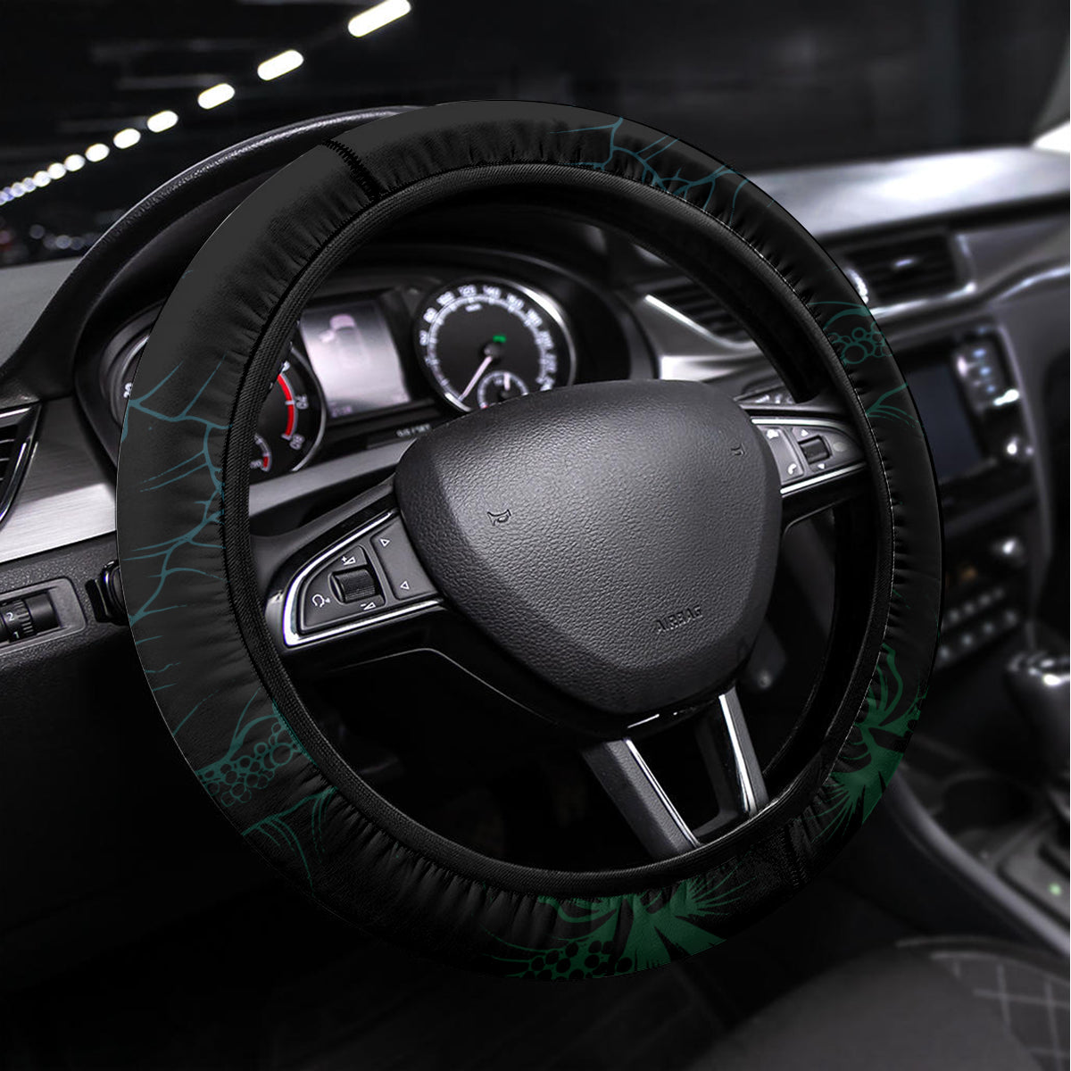 Polynesia Steering Wheel Cover With Islam Crescent And Star