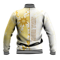Personalised Polynesia Baseball Jacket Bahai Faith Symbol LT05 - Polynesian Pride