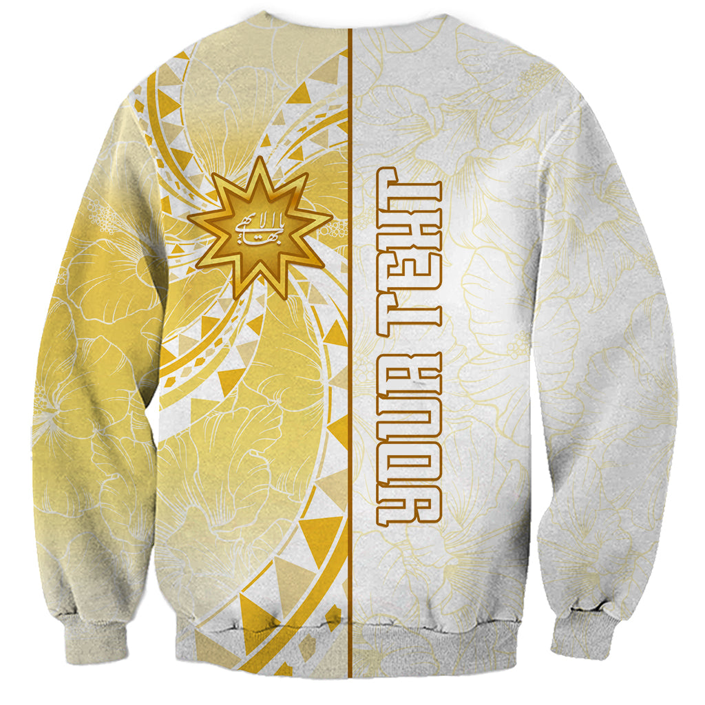 Personalised Polynesia Sweatshirt Bahai Faith Symbol LT05 - Polynesian Pride