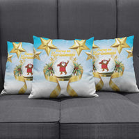 Fiji Christmas Pillow Cover Snow Globe With Fijian Santa LT05 - Polynesian Pride