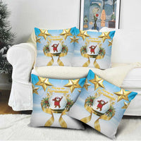 Fiji Christmas Pillow Cover Snow Globe With Fijian Santa LT05 - Polynesian Pride