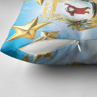 Fiji Christmas Pillow Cover Snow Globe With Fijian Santa LT05 - Polynesian Pride