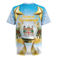 Fiji Christmas Rugby Jersey Snow Globe With Fijian Santa LT05 - Polynesian Pride
