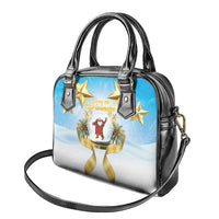 Fiji Christmas Shoulder Handbag Snow Globe With Fijian Santa LT05 - Polynesian Pride