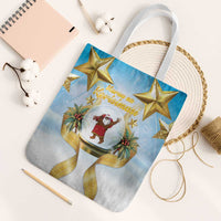 Fiji Christmas Tote Bag Snow Globe With Fijian Santa LT05 - Polynesian Pride