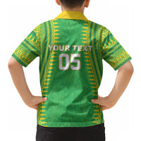Cook Islands Rugby Custom Hawaiian Shirt Kuki Tribal Pattern Green Version LT05 - Polynesian Pride