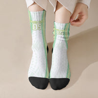 Cook Islands Rugby Custom Crew Socks Kuki Tribal Pattern White Version LT05 Crew Socks White - Polynesian Pride