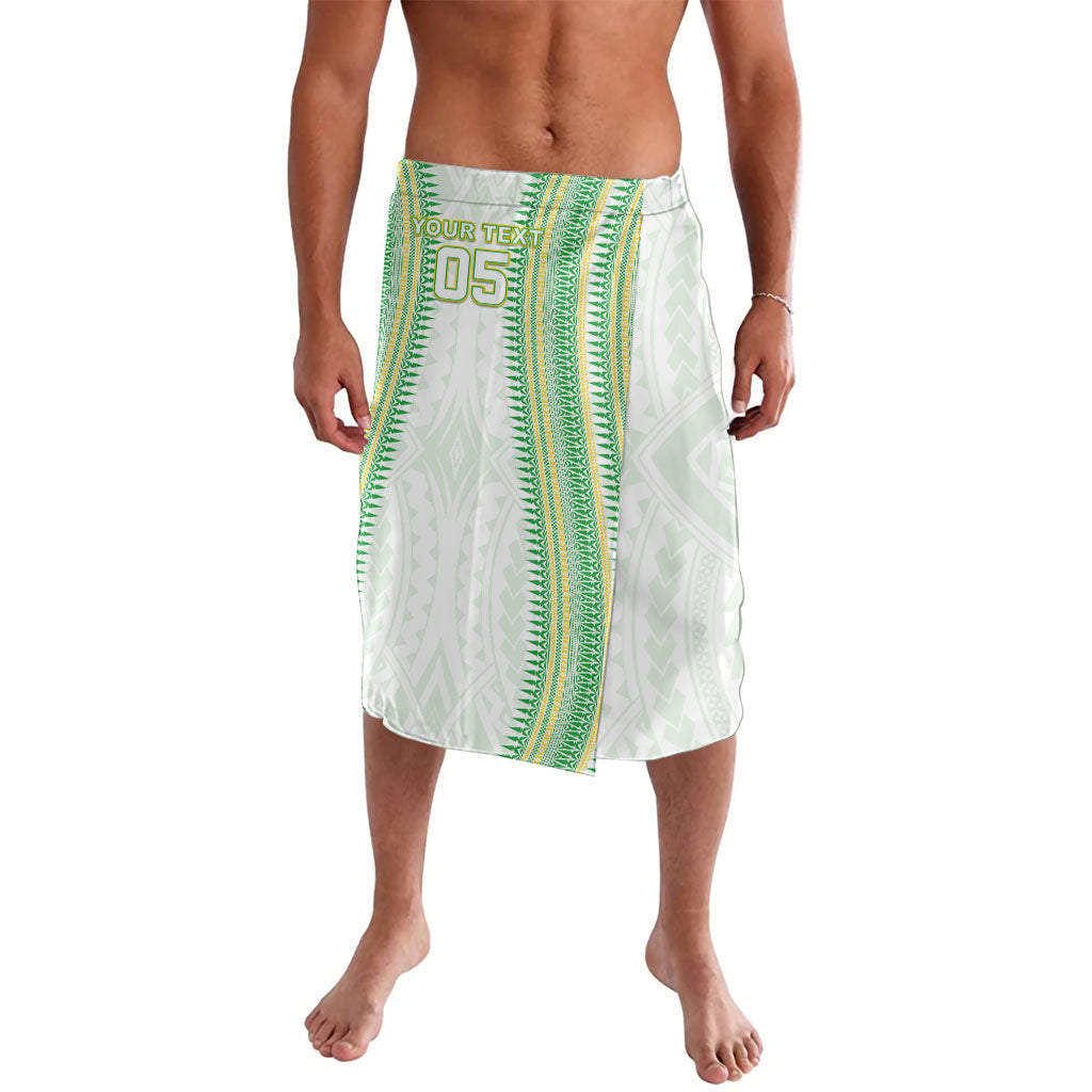 Cook Islands Rugby Custom Lavalava Kuki Tribal Pattern White Version LT05 White - Polynesian Pride