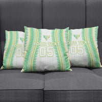 Cook Islands Rugby Custom Pillow Cover Kuki Tribal Pattern White Version LT05 - Polynesian Pride