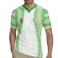 Cook Islands Rugby Custom Rugby Jersey Kuki Tribal Pattern White Version LT05 - Polynesian Pride