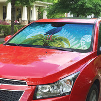 New Zealand Christmas Auto Sun Shade Pukeko With Ponga Tree Silver Fern LT05 - Polynesian Pride