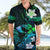 Personalised Hawaii Humuhumu Reef Triggerfish Hawaiian Shirt Turquoise With Plumeria LT05 - Polynesian Pride