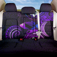 Hawaii Humuhumu Reef Triggerfish Back Car Seat Cover Violet With Plumeria LT05 One Size Violet - Polynesian Pride