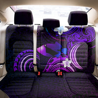 Hawaii Humuhumu Reef Triggerfish Back Car Seat Cover Violet With Plumeria LT05 - Polynesian Pride