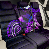 Hawaii Humuhumu Reef Triggerfish Back Car Seat Cover Violet With Plumeria LT05 - Polynesian Pride