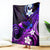 Hawaii Humuhumu Reef Triggerfish Blanket Violet With Plumeria LT05 Violet - Polynesian Pride