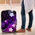 Hawaii Humuhumu Reef Triggerfish Luggage Cover Violet With Plumeria LT05 Violet - Polynesian Pride