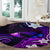 Hawaii Humuhumu Reef Triggerfish Round Carpet Violet With Plumeria LT05 - Polynesian Pride