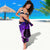 Hawaii Humuhumu Reef Triggerfish Sarong Violet With Plumeria LT05 - Polynesian Pride