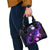 Hawaii Humuhumu Reef Triggerfish Shoulder Handbag Violet With Plumeria LT05 - Polynesian Pride