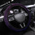 Hawaii Humuhumu Reef Triggerfish Steering Wheel Cover Violet With Plumeria LT05 Universal Fit Violet - Polynesian Pride