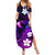 Personalised Hawaii Humuhumu Reef Triggerfish Summer Maxi Dress Violet With Plumeria LT05 Women Violet - Polynesian Pride