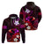 Personalised Hawaii Humuhumu Reef Triggerfish Hoodie Maroon With Plumeria LT05 - Polynesian Pride