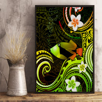 Hawaii Humuhumu Reef Triggerfish Canvas Wall Art Reggae With Plumeria LT05 - Polynesian Pride