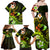 Personalised Hawaii Humuhumu Reef Triggerfish Family Matching Off Shoulder Maxi Dress and Hawaiian Shirt Reggae With Plumeria LT05 - Polynesian Pride