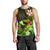 Personalised Hawaii Humuhumu Reef Triggerfish Men Tank Top Reggae With Plumeria LT05 - Polynesian Pride