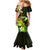 Personalised Hawaii Humuhumu Reef Triggerfish Mermaid Dress Reggae With Plumeria LT05 - Polynesian Pride